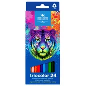 Kredki, ołówki, pastele i pisaki - Kredki Triocolor Tygrys 24 kolory - Koh-I-Noor - miniaturka - grafika 1