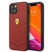 Etui i futerały do telefonów - Ferrari FEHCP13SRQUR iPhone 13 mini 5,4" czerwony/red hardcase Off Track Quilted - miniaturka - grafika 1