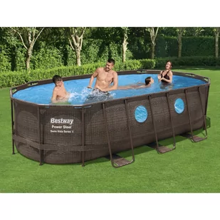 Bestway Basen Power Steel Swim Vista Series, 549x274x122 cm - Baseny ogrodowe - miniaturka - grafika 1