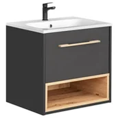 Umywalki - Elior Podwieszana szafka łazienkowa z umywalką 60 cm L7-T86 - miniaturka - grafika 1