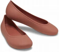 Baleriny - Damskie Wsuwane Buty Baleriny Baletki Brooklyn 209384 Flat 39-40 - miniaturka - grafika 1