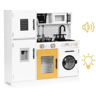 Zabawki AGD - Duża drewniana kuchnia dla dzieci + dźwięki światełka ECOTOYS - miniaturka - grafika 1