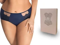 Majtki damskie - Gorsenia pełne majtki figi K442 Luisse, granat, XL - miniaturka - grafika 1