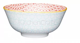 KitchenCraft miska 15,5 x 7,5 cm ceramiczna niebieska/różowa/biała twm_928766 - Tace i patery - miniaturka - grafika 1