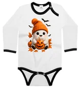 Body dla niemowląt - Body dziecięce Duszek W Pomarańczowej Czapce Dzień Duszka Halloween 62/68 - miniaturka - grafika 1