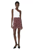 Spódnice - Trendyol Damska damska mini falbanka brzeg rozkloszowana tkana spódnica, wielokolorowa, 38, wielobarwny, 64 - miniaturka - grafika 1