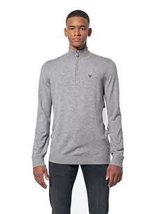 Kaporal - Sweter męski - Ada - Męski, Szary średni szary Mel, S - Swetry męskie - miniaturka - grafika 1