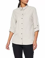 Koszule damskie - Jack Wolfskin Damska koszula Lakeside Roll-up szary Dusty Grey XL - miniaturka - grafika 1