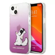 Etui i futerały do telefonów - Karl Lagerfeld Choupette Fun - Etui iPhone 13 Mini (różowy) KLHCP13SCFNRCPI - miniaturka - grafika 1