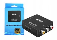 Adaptery i przejściówki - Adapter Av Rca Do Hdmi Konwerter Cinch Cvbs 1080P - miniaturka - grafika 1