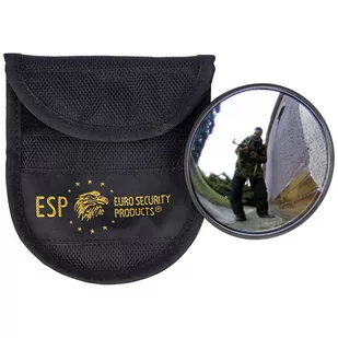 ESP - Lusterko taktyczne do pałki teleskopowej 71 mm z etui - Czarne - BMO-02-18 / BMH-02 - Survival - akcesoria - miniaturka - grafika 1
