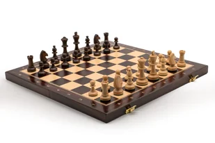 Szachy Turniejowe intarsja druk/ Szachy Staunton/ Szachy drewniane - Gry planszowe Szachy Turniejowe intarsja druk/ Szachy Staunton/ Szachy drewniane - Gry planszowe - miniaturka - grafika 1