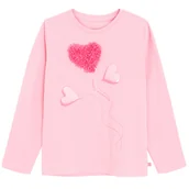 Bluzki dla dziewczynek - Cool Club, Bluzka dziewczęca z długim rękawem, różowa - miniaturka - grafika 1