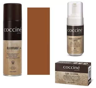 Coccine zestaw do renowacji zamszu i nubuku pianka, gumka, ravvivant koniak 08 - Środki do obuwia i ubrań - miniaturka - grafika 1