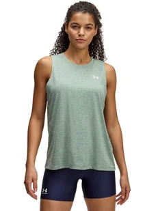 Under Armour Top w kolorze zielonym - Koszulki sportowe damskie - miniaturka - grafika 1