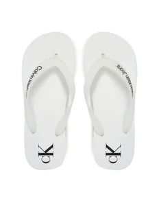 Calvin Klein Jeans Japonki Beach Sandal Flatform Tpu YW0YW01830 Biały - Klapki i japonki damskie - miniaturka - grafika 1