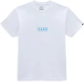 Koszulki męskie - t-shirt VANS CLASSIC EASY BOX TEE White/Malibu Blue - miniaturka - grafika 1