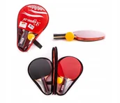 Tenis stołowy - Zestaw Ping Pong W Pokrowcu Rakietki Paletki Piłki - miniaturka - grafika 1