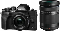 Aparaty Cyfrowe - Olympus OM-D E-M10 Mark IV Czarny + 14-42mm EZ Pancake + 40-150mm f/4-5.6 R V207134BE000 - miniaturka - grafika 1