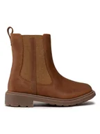 Buty dla chłopców - Clarks Botki Astrol Orin T 261541686 Brązowy - miniaturka - grafika 1