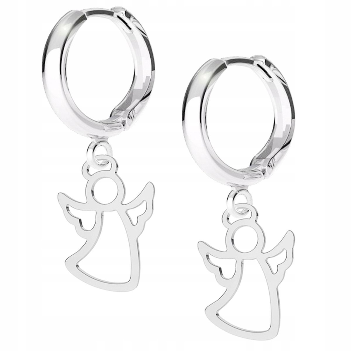 Kolczyki srebrne Aniołek Anioł 925