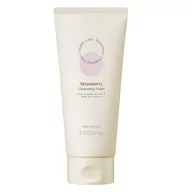 Pianki do mycia twarzy - Missha Creamy Latte Cleansing Foam kremowa pianka oczyszczająca do twarzy Strawberry 172ml - miniaturka - grafika 1