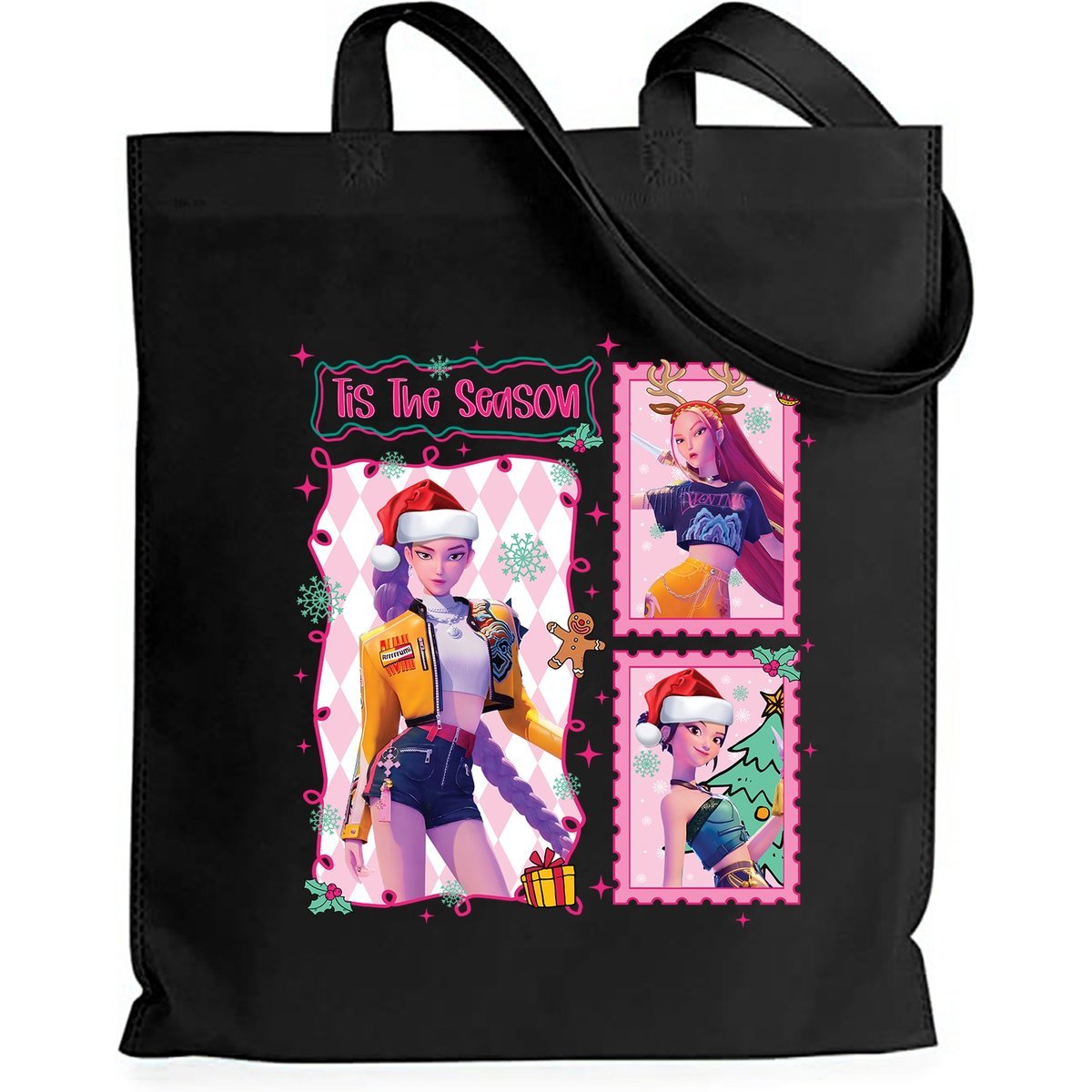 Torba Czarna TIS THE SEASON HUNTRIX Prezent Na Mikołajki Pod Choinkę Święta