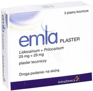 Apteczki i materiały opatrunkowe - ASTRAZENECA Emla plaster 25mg+25mg x 2 szt |  OD 199 PLN! - miniaturka - grafika 1