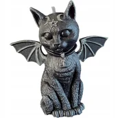 Świece - ŚWIECA Z WOSKU PSZCZELEGO KOT WAMPIR NIETOPERZ PENTAGRAM GOTYCKI 1 SZT - miniaturka - grafika 1