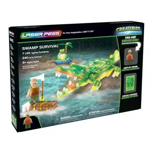 LASER PEGS Klocki Swamp Survival - Klocki - miniaturka - grafika 1