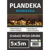 Folie budowlane - Plandeka 5 x 5 m niebieska PL - miniaturka - grafika 1