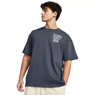 Koszulki sportowe męskie - Męski t-shirt z nadrukiem Under Armour UA HW Record Breakers SS - szary - UNDER ARMOUR - miniaturka - grafika 1