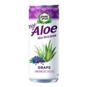 Soki i napoje niegazowane - Pure Plus Napój z aloesem Aloe Vera Drink Winogrono 240 ml - miniaturka - grafika 1