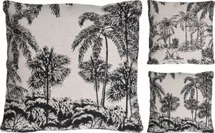 Poduszka dekoracyjna do ogrodu domu 45x45cm motyw Palmy bawełniana wzór 1 - Poduszki ogrodowe - miniaturka - grafika 1