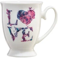 Kubki - Kubek AMBITION Kwiatowy Napis 300 ml - miniaturka - grafika 1