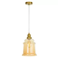 Lampy sufitowe - LAMPA WISZĄCA BURSZTYNOWA NOWOCZESNA MOLETTI D20 - miniaturka - grafika 1
