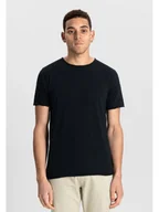 Koszulki męskie - DSTREZZED Koszulka w kolorze czarnym - miniaturka - grafika 1