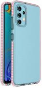 Etui i futerały do telefonów - Samsung Spring Case pokrowiec żelowe etui z kolorową ramką do Galaxy A32 4G jasnoróżowy - miniaturka - grafika 1