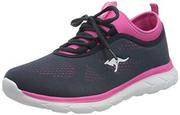 Moda i Uroda OUTLET - KangaROOS Damskie buty typu sneaker Kn-Run Neo, Dk Navy Daisy Pink - 38 EU - miniaturka - grafika 1