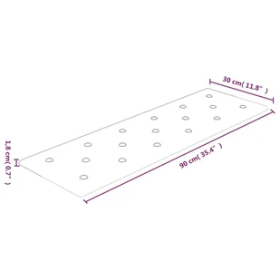 vidaXL Panele ścienne, 12 szt., kremowe, 90x30 cm, sztuczna skóra 344003 - Panele ścienne i boazeria - miniaturka - grafika 9