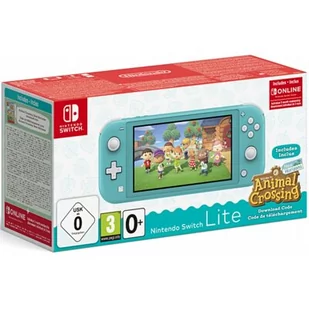 Nintendo Switch Lite Turkusowy + Kod Animal Crossing New Horizons + 3M Online - Konsole Nintendo - miniaturka - grafika 1