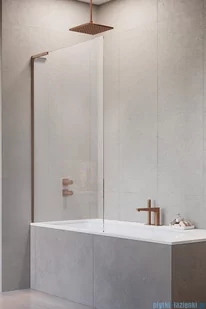 Radaway Modo SL Brushed Copper Pnj parawan nawannowy 80cm lewy szczotkowana miedź 10316080-93-01L - Akcesoria do armatury i ceramiki - miniaturka - grafika 1