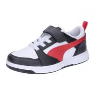 Kapcie damskie - PUMA Rebound V6 LO AC+ PS, Kapcie, White-FOR All Time Red Black, 21 EU, Puma White For All Time Red Puma Czarny, 21 EU - miniaturka - grafika 1
