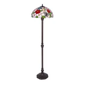 Lampy stojące - Wielobarwna lampa podłogowa, witraż K-F161386 z serii BUTTERFLY - miniaturka - grafika 1