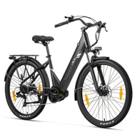 Rowery elektryczne - Rower elektryczny z silnikiem napędu środkowego Touroll Urbano 3 250W, bateria 36V 13AH, opony 27,5*2,1 Cali, zasięg 120km - miniaturka - grafika 1