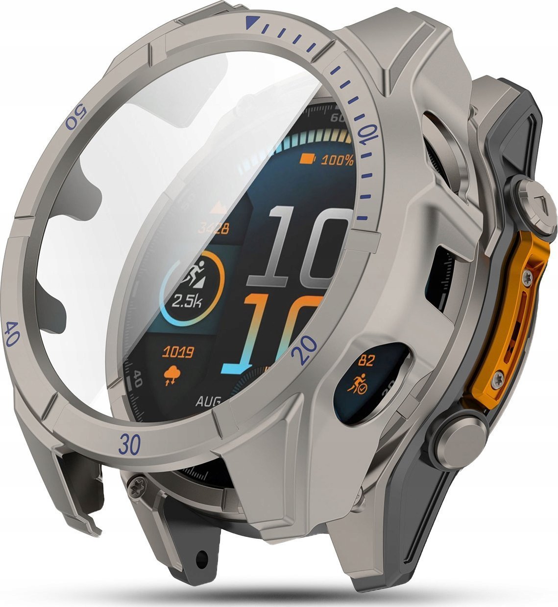 JG Smart ETUI OCHRONNE 2w1 SZKŁO HARTOWANE do Garmin Fenix 8 - 51mm