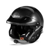 Kaski do sportów motorowych - Kask otwarty Sparco RJ-I Carbon czarny (FIA) - miniaturka - grafika 1