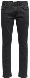 Spodnie męskie - ONLY & SONS Dżinsy - Regular fit - w kolorze ciemnoszarym - grafika 1