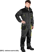 Odzież robocza - R.E.I.S. LH-FMN-O - KOMBINEZON OCHRONNY - stalowo-czarno-żółty 48 - miniaturka - grafika 1