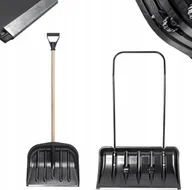 Odśnieżarki - Kadax KADAX Łopata Pług Do Śniegu Na Kółkach + Łopata Drewniany Trzonek Zestaw - miniaturka - grafika 1